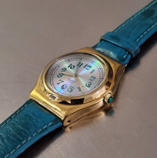 Relógio feminino SWATCH IRONY YLG100 GREENGAMMON quartzo analógico verde suíço 33 mm, usado comprar usado  Enviando para Brazil