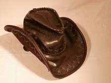 Cowboyhut braun kunstleder gebraucht kaufen  Eberbach