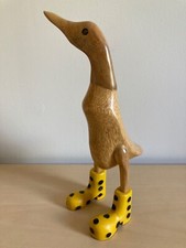 Wooden duck yellow for sale  ABERDEEN
