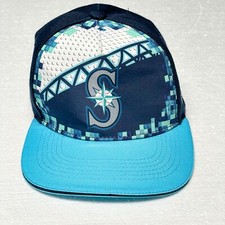Boné Seattle Mariners chapéu clube infantil liga principal de beisebol azul infantil menino Snap Back Melonwear comprar usado  Enviando para Brazil