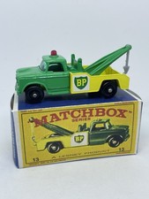 Vintage Lesney Matchbox 13 Custom Reverse Color BP Wreck Truck Repro Box. comprar usado  Enviando para Brazil