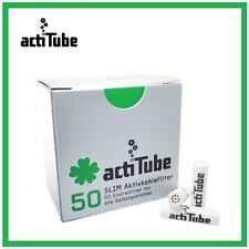 actiTube SLIM 50 filtros de carvão, pontas de filtro rolante, tubos de tabaco articulados, usado comprar usado  Enviando para Brazil