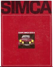 Simca 1200 coupe for sale  UK