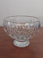 Waterford SHERIDAN Marquis Crystal ARIEL vidro de corte vertical 9" pés tigela de frutas, usado comprar usado  Enviando para Brazil
