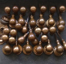 Par: maçanetas/maçanetas de porta de bronze da década de 1930 - rosetas e fuso, prontos para caber comprar usado  Enviando para Brazil