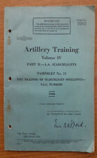 Wwii artillery training for sale  BRIGHTON