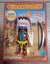 Playmobil western indiani usato  Spedire a Italy