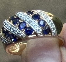 gold saphire ring for sale  Harker Heights
