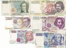 Lotto banconote lire usato  Potenza Picena