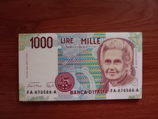 Italia banconota 1000 usato  Messina