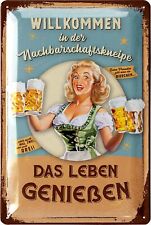 Blechschilder retro Bier Bar Deko, Metallschilder mit Spruch Partyraum, 20x30cm comprar usado  Enviando para Brazil