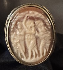 Anel camafeu AMEDEO "3 Graces" 25mm tamanho ~ 9 comprar usado  Enviando para Brazil