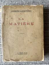 Georges lakhovsky matière d'occasion  Hyères