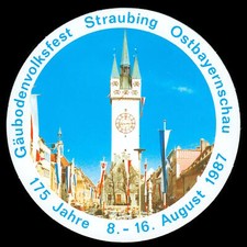 Souvenir aufkleber straubing gebraucht kaufen  Deutschland