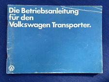 Betriebsanleitung transporter  gebraucht kaufen  Deutschland