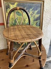 Chaise vintage rotin d'occasion  Saint-Cyr-sur-Mer