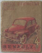 Usado, RENAULT 4CV - NOTICE ENTRETIEN TYPES R1062 R2072 - 1950 comprar usado  Enviando para Brazil