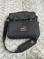 Bolsa de transporte oficial Sony Playstation One PS1 carteiro de viagem vintage rara, usado comprar usado  Enviando para Brazil