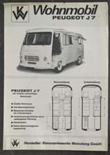 Prospekt peugeot wohnmobil gebraucht kaufen  Wertheim