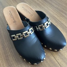 Clogs leder plateau gebraucht kaufen  Limburg a. d. Lahn