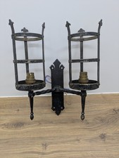 Vintage sconce black for sale  COLCHESTER