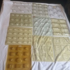 Moldes antigos de doces de chocolate - Lote de 10 formas de abóbora, IVA, coruja e outras comprar usado  Enviando para Brazil