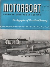 MOTORBOAT Vintage Magazine March 1940 Free Shipping comprar usado  Enviando para Brazil