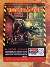 Usado, MTG Borderless Velociraptor - Rampaging Ferocidon SLD X Jurassic World!! comprar usado  Enviando para Brazil