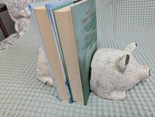 Pig bookends white for sale  Green Bay