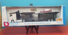 MERCEDES ACTROS 2545 MULTICAR CARRIER + FORD Focus Rouge 1:43 Burago Camion na sprzedaż  Wysyłka do Poland