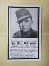 Sterbebild soldat füsilier gebraucht kaufen  Prackenbach