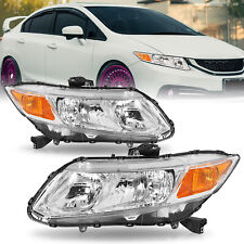 Conjunto de faróis âmbar cromado cupê 12-13 para 2012-2015 Honda Civic Sedan comprar usado  Enviando para Brazil