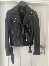 Zara leather biker for sale  BIRMINGHAM