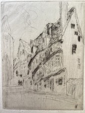 Antique impressionist etching for sale  Jenkintown