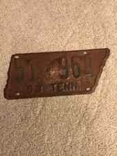 1953 tennessee license for sale  Maryville
