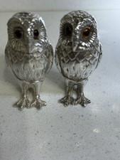 Solid silver owl for sale  BEDFORD