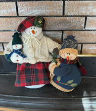 Vintage cloth snowmen for sale  York