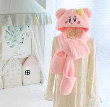 Usado, Kirby Peluche Sombrero Dibujos Animados Mantener Cálido Sombrero Orejas Niños Niña Invierno Gorra Guantes Bufandas segunda mano  Embacar hacia Argentina