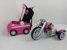 Usado, 2004 Bratz Babyz Carrinho Rosa Quente e Babyz Triciclo Motocicleta Mga Vintage comprar usado  Enviando para Brazil