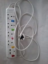 Four plug lead for sale  ILFORD