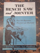 The Bench Saw and Jointer a Craftsman Power Tool Manual Vintage (1940) comprar usado  Enviando para Brazil