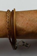 Bracelet cuir marron d'occasion  Talant