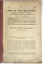 Jean Genet Zeitschrift Studien Mayas-Quichees 1934 Ethnographie Maya Quiches RAR comprar usado  Enviando para Brazil