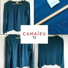 Gilet turquoise camaieu d'occasion  Marcq-en-Barœul