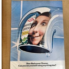 Revista impressa vintage anúncio 1971 limpador químico de banheiro Dow você pode ver a si mesmo comprar usado Revista impressa vintage anúncio 1971 limpador químico de banheiro Dow você pode ver a si mesmo comprar usado  Enviando para Brazil