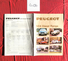 N° 20680 / PEUGEOT 504 diesel range / catalogue english text, usado comprar usado  Enviando para Brazil