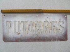 Pochoir zinc ancien d'occasion  Agneaux