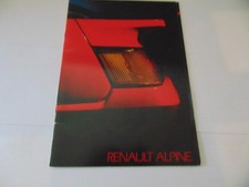 Alpine prospectus renault d'occasion  Muzillac