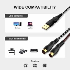 Usb midi cable for sale  Murfreesboro