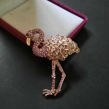 Pink flamingo brooch for sale  Ireland